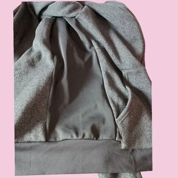 Adidas Climalite Run Hoodie Jacket Mens Full-Zip With Pockets Charcoal Large - Picture 15 of 16